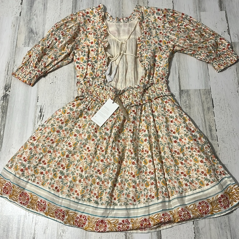 Cleobella Dallas Mini Dress in Carnation Print Size Medium. NWT - Picture 7 of 14